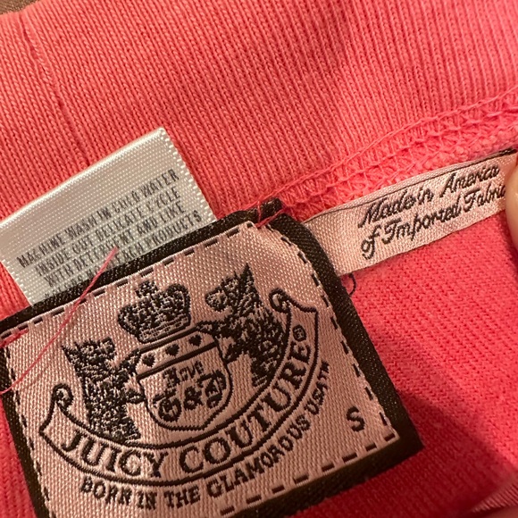 Vintage Juicy Couture bright Pink Velour Pants - Picture 10 of 14